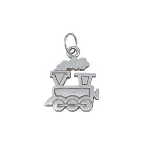 Estate Sterling Silver 925 Train Engine Charm Pendant